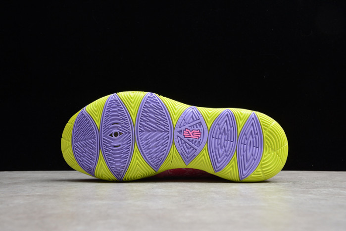 kyrie 5 spongebob patR1ck lotus pink/university red 003